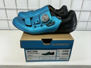 Shimano Women’s SH-RC502 Road Shoe RC5W Size 40 turquoise $170 - Picture 1 of 6