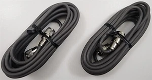 2 Lot Procomm PP8X18 18 Foot RG8X CB HAM Radio Antenna Coaxial Cable w/ PL259s - Picture 1 of 4
