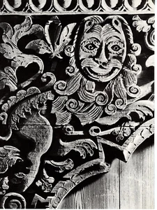 1970 VINTAGE PRINT Russia Kolomenskoe Imperial Estate Grinning Lion Doorway - Picture 1 of 1
