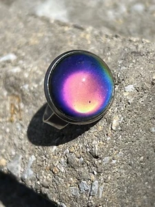 Women’s Men’s Large Adjustable Magic Mood Rings - Picture 1 of 12