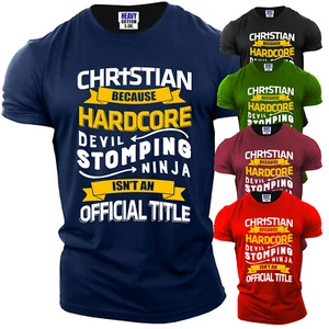 Christianity Jesus Cross Men's T-Shirt Faith Bible Religious New Gift Tee S-3XL - Picture 1 of 12