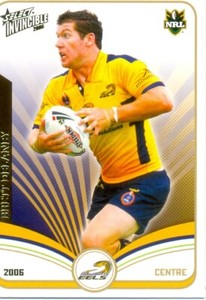 2006 Select NRL Invincible Common Card 107 Brett Delaney - Parramatta eels
