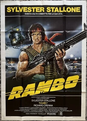FIRST BLOOD *RAMBO* 1982 ORIGINAL ITALIAN 2-SHEET MOVIE POSTER - Bild 1 von 4