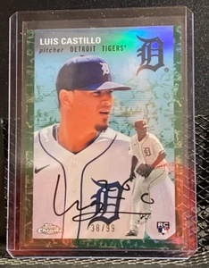 Luis Castillo (RC) 2023 Topps Chrome Platinum Toile White/Green Ref. #38/99 - Bild 1 von 2