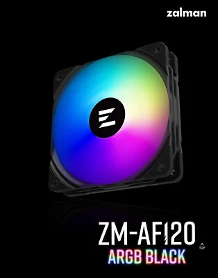 ZALMAN PC FAN ZM-AF120 / PWM ARGB LED BLACK 120 mm PC Case fan/ System Cooler - Image 1 of 4