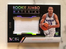 2022-23 Panini Noir Keegan Murray Rookie Jumbo Materials RC, Kings 🏀🏀