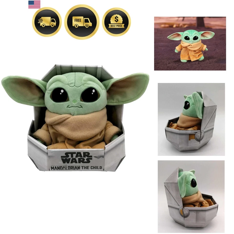Star Wars Baby Yoda Plush Toy Soft 25cm Collectible Snuggle Gift - Image 1 of 4