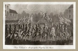 "König Ferdinand V. von Böhmen und Ungarn, genannt der Gütige" Kst. um 1830 - Picture 1 of 2