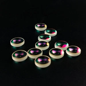 Lentes convexas dobles defectuosas de vidrio biconvexo de 7,66 mm 100 piezas manualidades hágalo usted mismo - Imagen 1 de 10