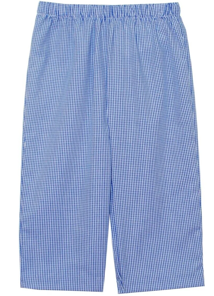 VIVE LA FETE Gingham Pants - Royal/White - NWT  Boys 3 - Image 1 of 1