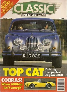 CLASSIC AND SPORTSCAR 1996 01 HISPANO SUIZA H6 TULIP WOOD JAGUAR MKII AC COBRA - Foto 1 di 1