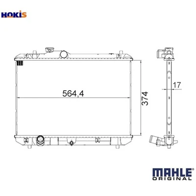 RADIATOR ENGINE COOLING CR 1194 000S FOR SUZUKI M13A 1.3L M16A 1.6L M15A 1.5L - Image 1 of 4