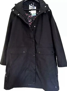 JOULES LOXLEY BNWT RRP£115 Ladies Long Waterproof Coat UK18 - Picture 1 of 9