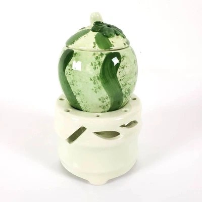 Aceite esencial difusor fragancia quemador tealight cera sandía cerámica vintage Foto 1 de 4