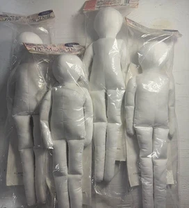 WonderArt   18" Muslin Doll  3 "Annie” And 1 “Timmy” New Lots Of 4 - Picture 1 of 6