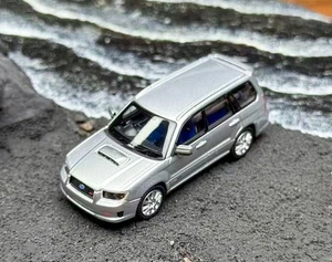 EY Fiberrun 1:64 Silver Forester SG9 STI SUV Sports Model Diecast Display Car  - Picture 1 of 5