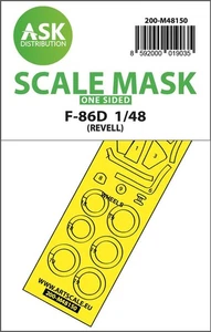 Art Scale Kit 200-M48150 - 1:48 F-86D one-sided express fit mask for Revell - Ne - Picture 1 of 1