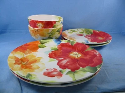 Pier 1 Imports Amelia Floral (2 Cena/2 Platos de Ensalada/2 Sopas) Foto 1 de 4