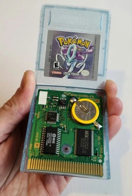 Pokemon Crystal VGC NTSC USA Genuine New Battery Nintendo Game Boy Color - Image 1 of 4