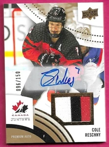 2025-26 Upper Deck Team Canada Juniors COLE RESCHNY Patch Autograph 096/150 - Bild 1 von 2