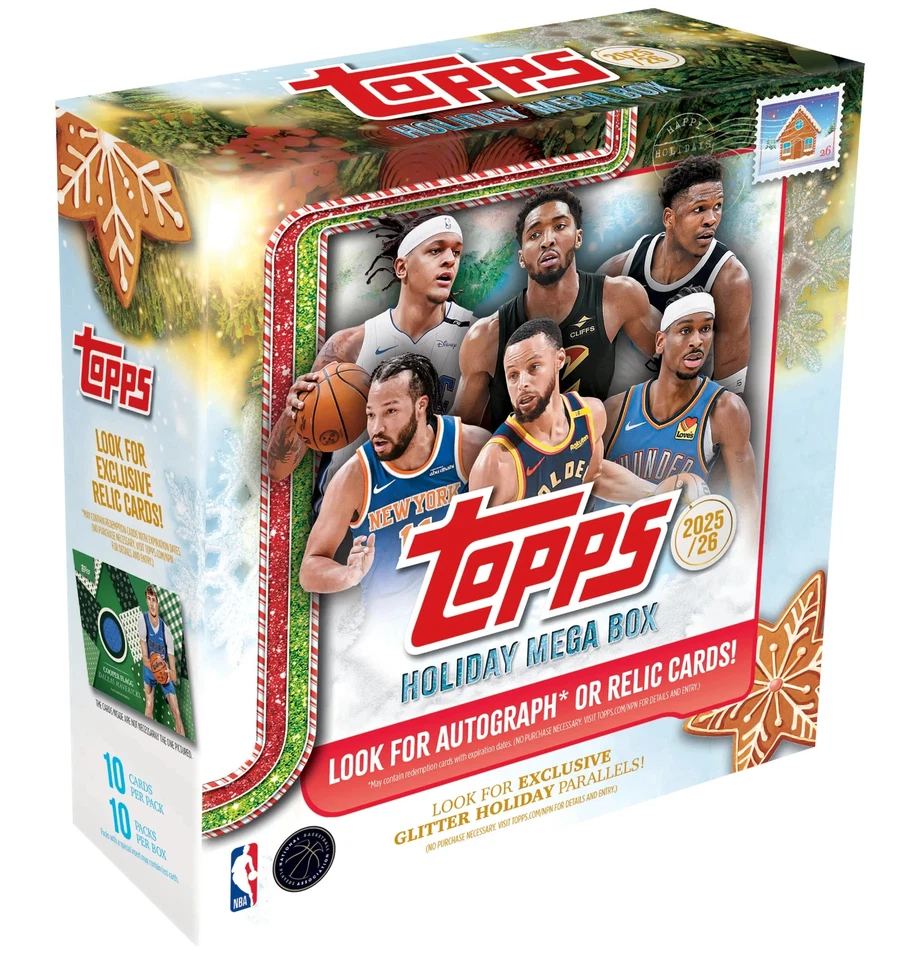 2025-26 Topps NBA Basketball Holiday Mega Box - RIPPED LIVE ONLY