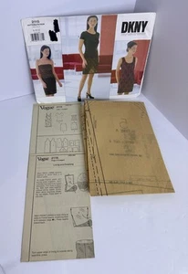 1990's DKNY VOGUE Misses' Dress,Top,Skirt Pattern 2115 Size 8,10, 12 Uncut #2115 - Picture 1 of 10