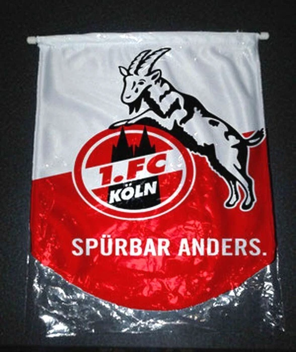 FC COLOGNE - FC KÖLN  - GERMANY - Pennant Flag - Fabric - (2) - Size 40 cm - Image 1 of 1