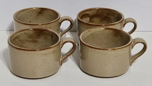 Dansk Nielstone Gewürz Flach Tassen Becher Kaffee Tee Niels Refsgaard Braun - 4er Set - Bild 1 von 16