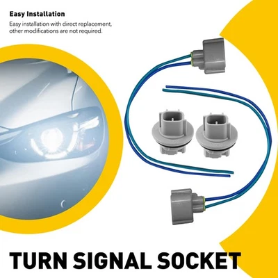 2x For Toyota Prius 2001-2018 Front Turn Signal Light Bulb Socket Connector Plug - Image 1 of 4