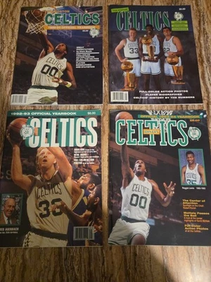 1989-1994/Lote de 4 - Anuarios Oficiales de Boston Celtics - Bird Parish Lewis EX/NM Foto 1 de 4