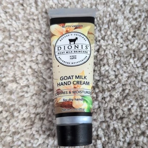 Dionis Ziegenmilch Handcreme Nussige Vanille Feuchtigkeitsspendende Hautpflege Reisegröße - Bild 1 von 4