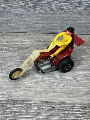 Hot Wheels 1971 CHOPCYCLE Red Bruiser Cruiser With Rider - Изображение 1 из 4