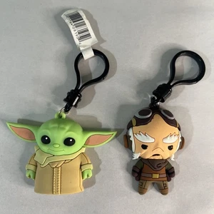 Lot of 2 Star Wars Keychain Figure Toys Including Yoda and Kuill Collectibles - Picture 1 of 7