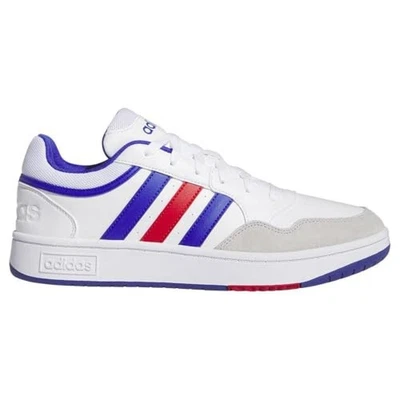 (TG. 38 2/3 EU) adidas Hoops 3.0 Shoes, Scarpe Uomo, Cloud White/Lucid Blue/Bett - Immagine 1 di 4