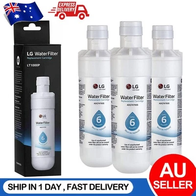 3PACK LG-LT1000P ADQ747935 Genuine Refrigerator Water Filter Replacement AU SHIP - image 1 of 4