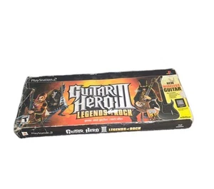 PS2 Guitar Hero III 3 Legends Of Rock Bundle Kramer Wireless Guitar Dongle Game - Picture 1 of 8