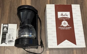 Vintage Melitta Gevalia Coffee Maker Kaffe Black 4-Cup BCM-4CB w/Original Box - Picture 1 of 7