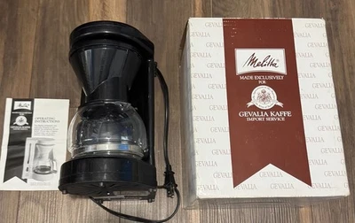 Vintage Melitta Gevalia Coffee Maker Kaffe Black 4-Cup BCM-4CB w/Original Box - Image 1 of 4