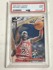 1994 Collector's Choice Michael Jordan #402 Chicago Bulls PSA 9 MINT HOF! - Picture 1 of 2