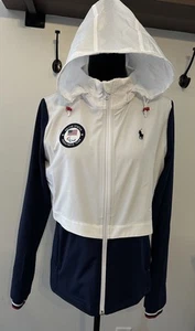 Polo Ralph Lauren Jacket Team USA 2024 Paralympic Hidden Hood Ladies Medium NWOT - Picture 1 of 14