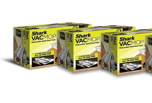NUEVO Shark VACMOP Desechable Piso Duro Aspiradora y Fregona Almohadilla Recargas 30 CT, Blanco - Imagen 1 de 2