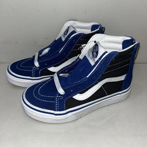 New Vans Sk8-hi Grey Blue White Boys Shoes Sneakers Youth 12 - Picture 1 of 5