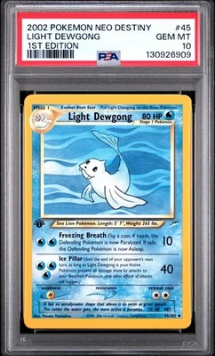 Pokemon Light Dewgong 45/105 1st Edition Neo Destiny PSA 10 GEM MINT - Image 1 of 2