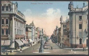 Peru Postcard Lima Avenida Pierola Panoramic View  - Picture 1 of 2
