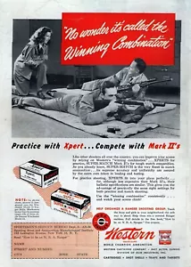 1948 Western Xpert & Super Match Mark II Ammo Original Color Print Ad - Picture 1 of 1