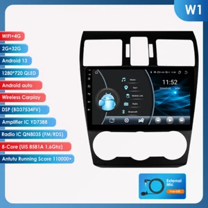 Radio de coche Android 8 núcleos DSP 9" CarPlay GPS navegación para Subaru Forester MK4 2013-2015 - Imagen 1 de 24