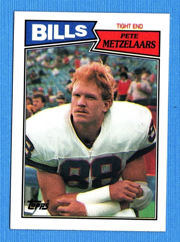 1987 Topps #366 Pete Metzelaars NM+ Buffalo Bills - Image 1 of 1