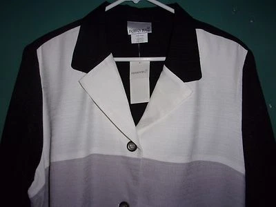 Новый с Ярлыками моды жук черный, белый, серо-коричневый свет карьера куртка размер 18/20 Вт (1 X) - Изображение 1 из 3