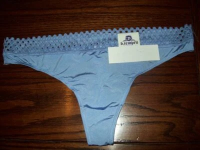 NUEVO CON ETIQUETAS B TENT'D WACOAL TANGA BRAGAS NYLON/SPANDEX PERI 976238 508 M XL Foto 1 de 2