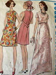 Vogue Sewing Pattern 2097 Misses Dress Size 12 Used Complete - Picture 1 of 4